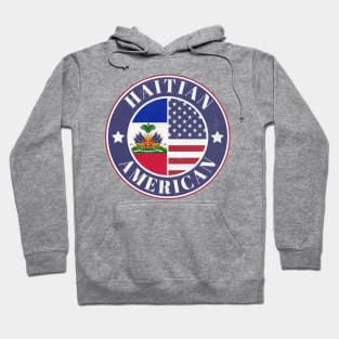 Proud Haitian-American Badge - Haiti Flag Hoodie